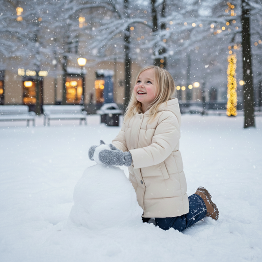 Stilren barn vinterjacka