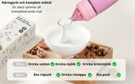 Smidig matningsflaska i silikon