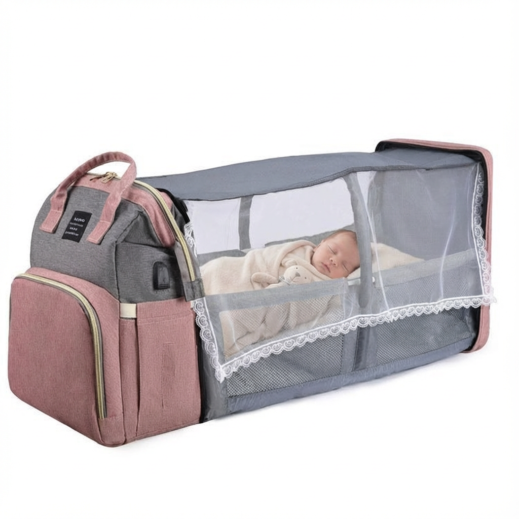 Multifunktionell blöjaväskan Ryggsäck för bebis