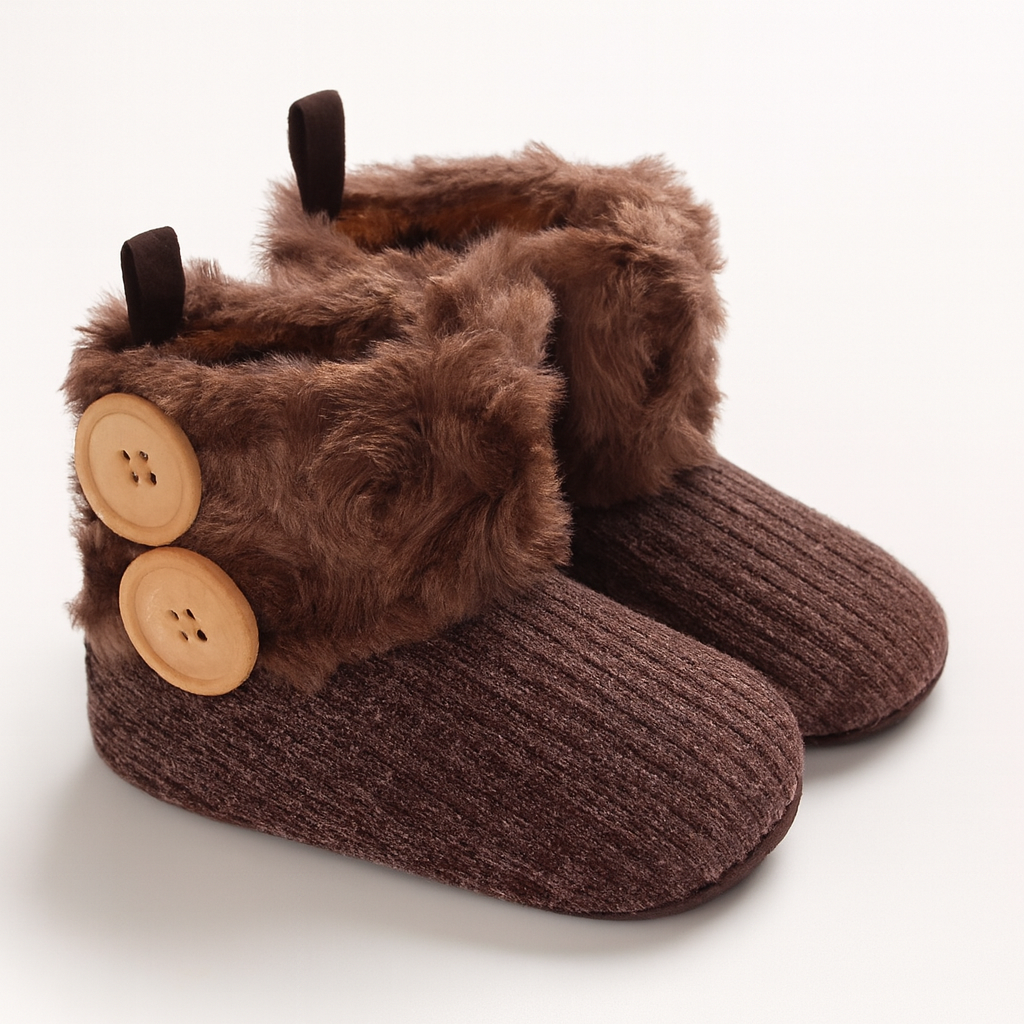 Mjuka baby tofflar i bomull