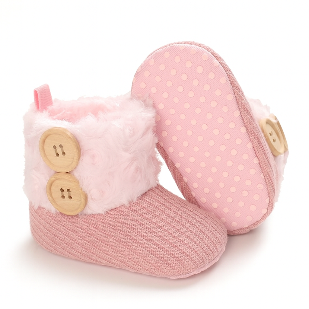 Mjuka baby tofflar i bomull