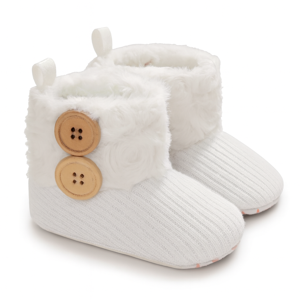 Mjuka baby tofflar i bomull