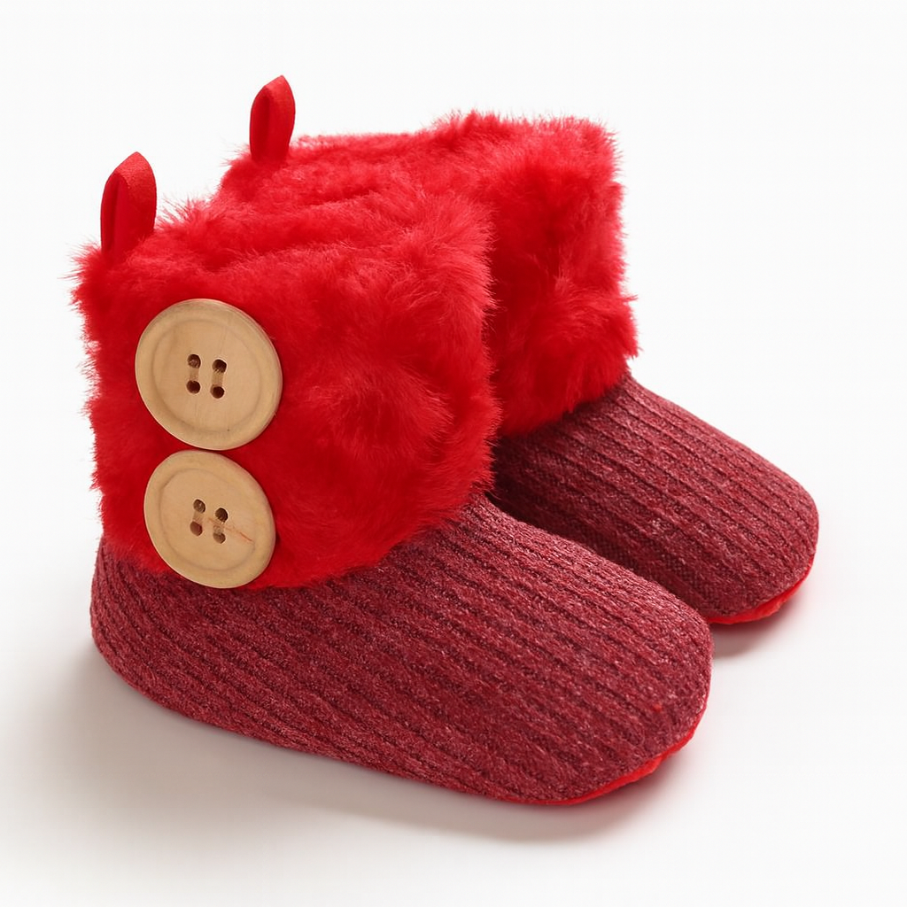 Mjuka baby tofflar i bomull