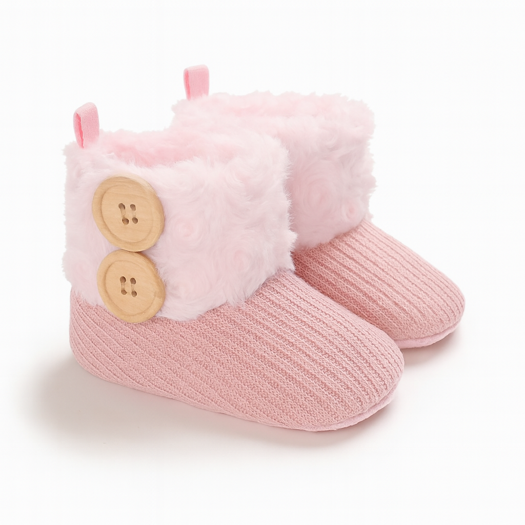 Mjuka baby tofflar i bomull