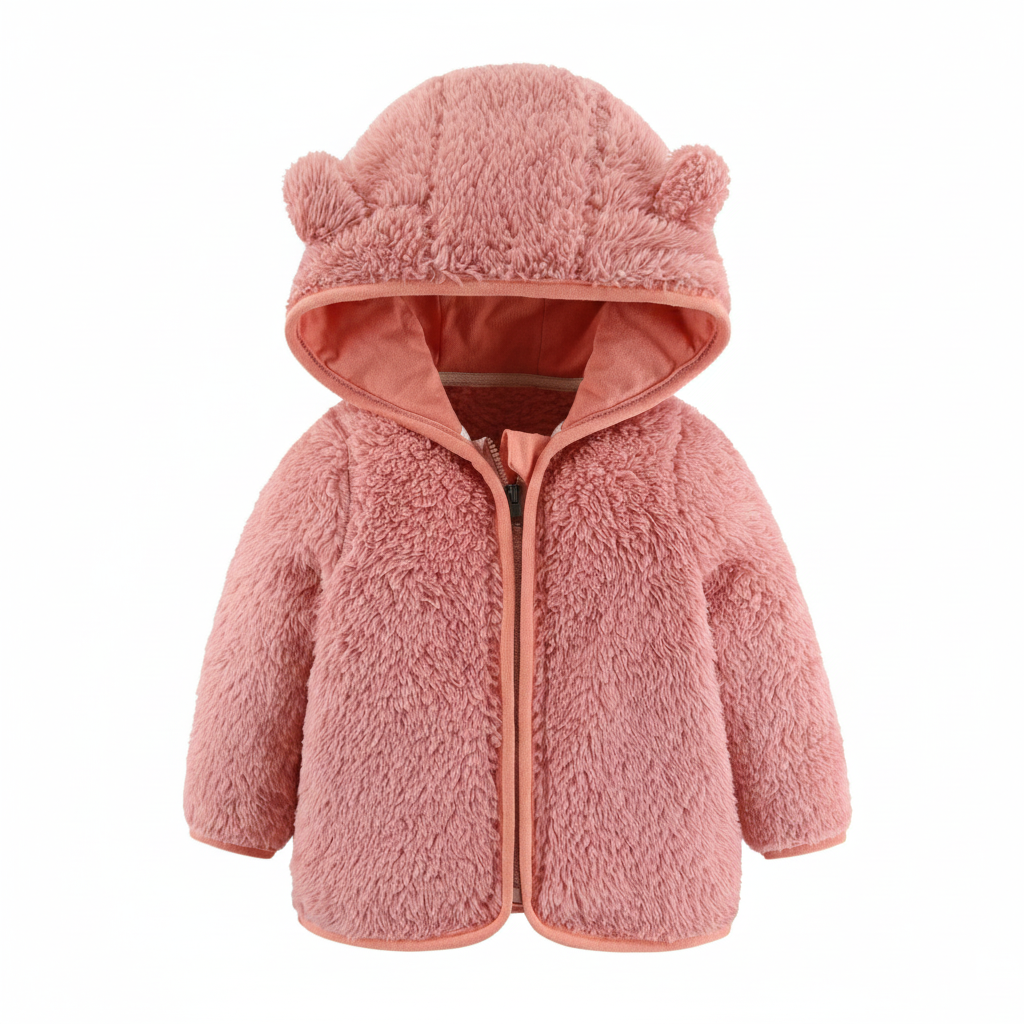 Långärmad barnjacka Plush Top