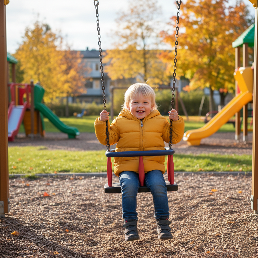 Stilren och varm barnjacka