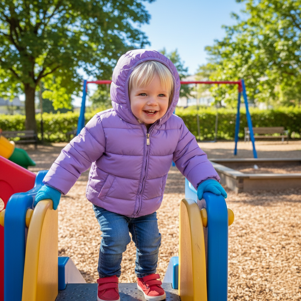 Stilren och varm barnjacka