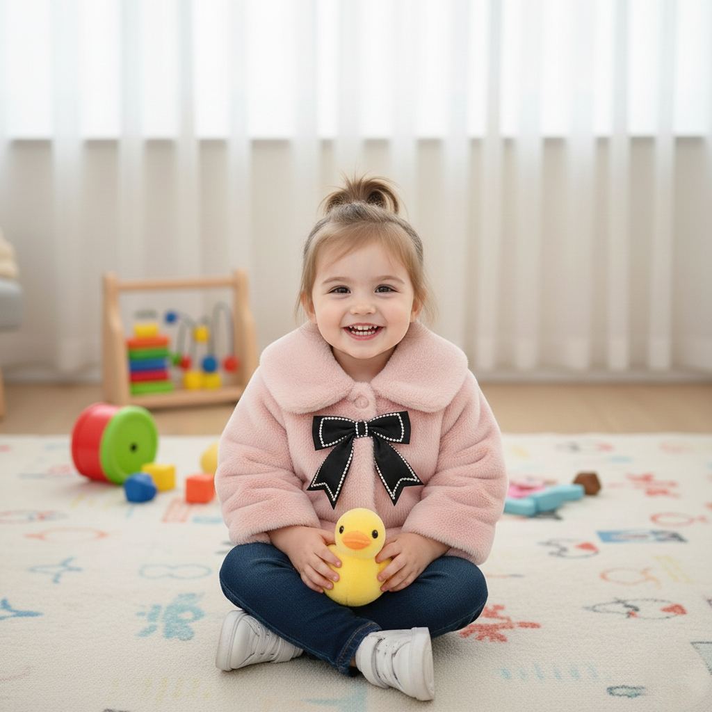 Lyxig tjejjacka för vinter