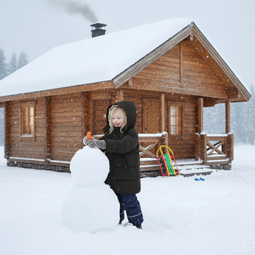 Stilren barn vinterjacka