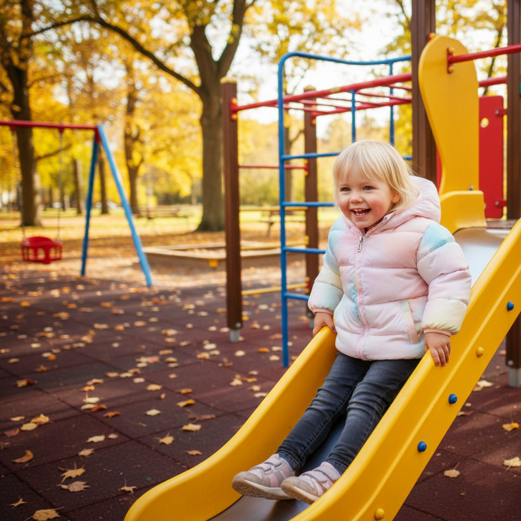 Stilren och varm barnjacka