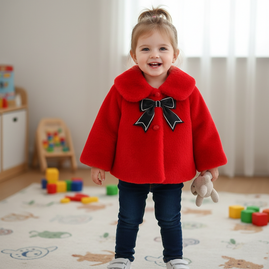 Lyxig tjejjacka för vinter