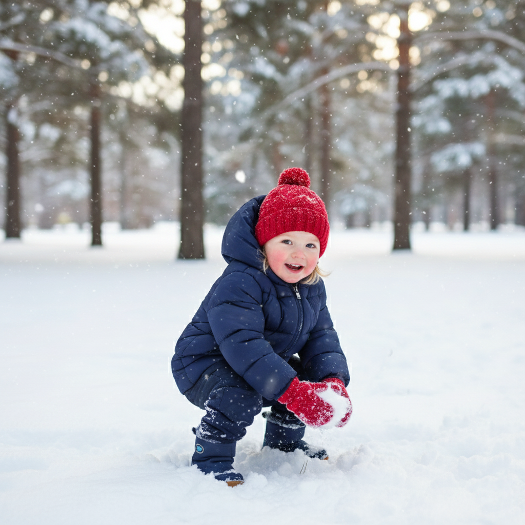Stilren och varm barnjacka