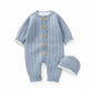 Stickad babyoverall jumpsuit