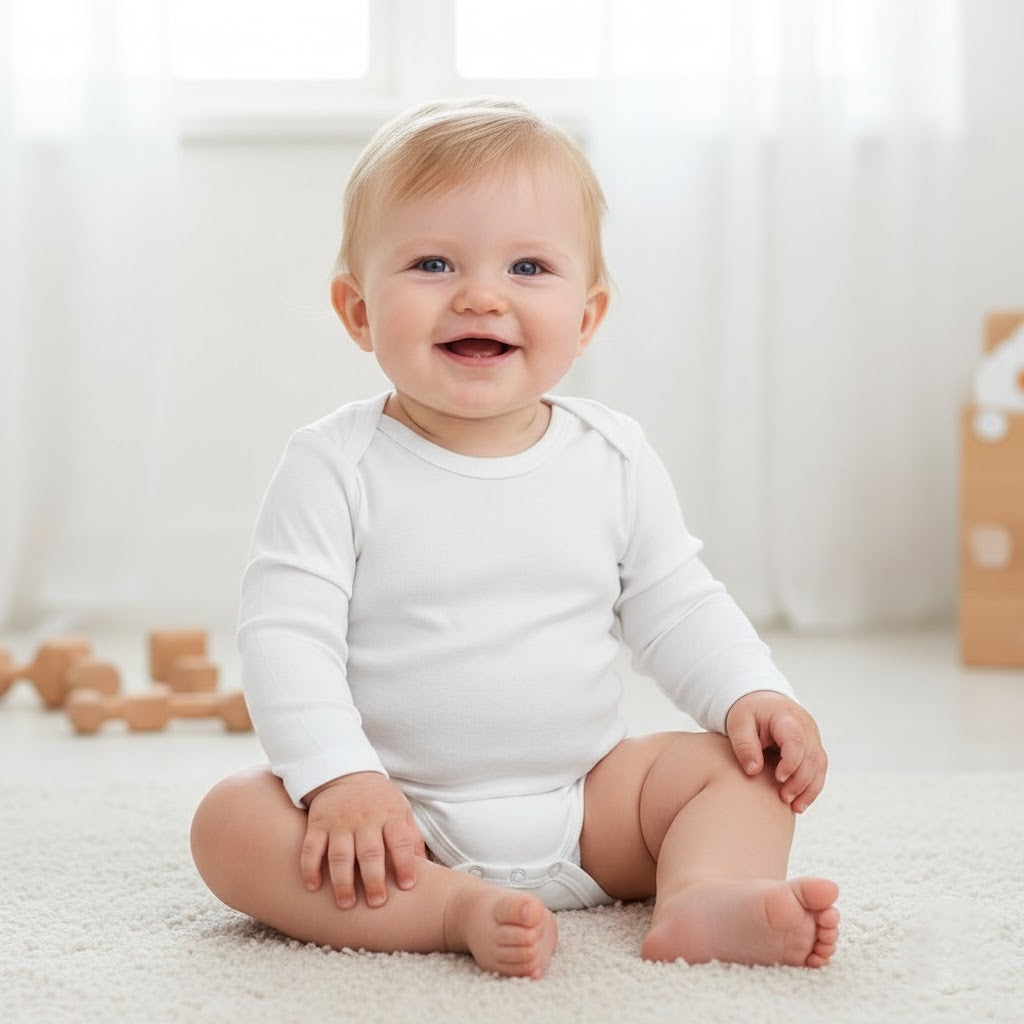 Mjuk Babybody i Bomull