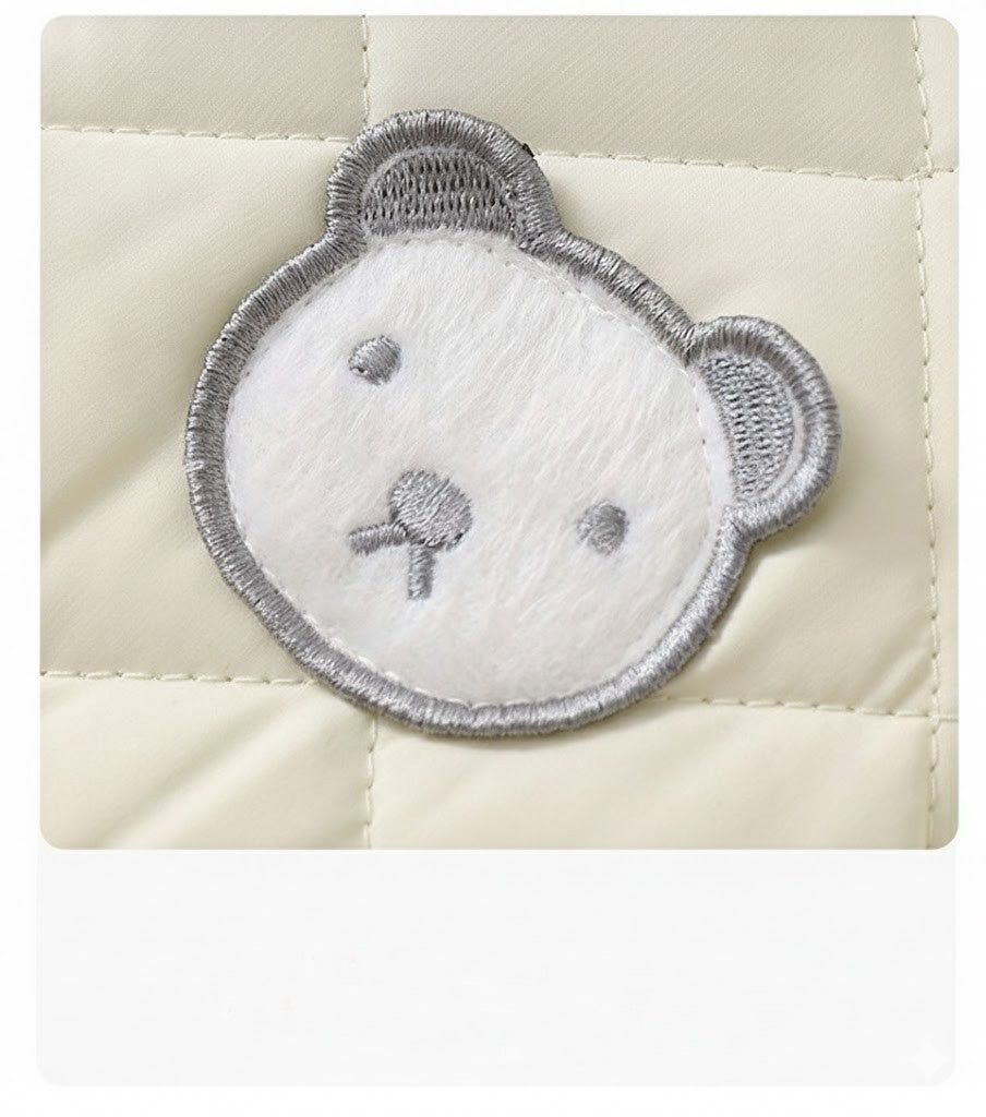 Mjuk babyoverall med huva