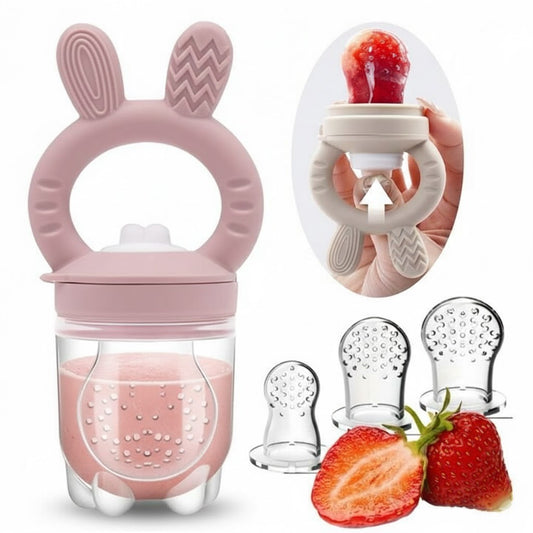 Barnmatsmatare Fruktmatare Nappar för tandlossning