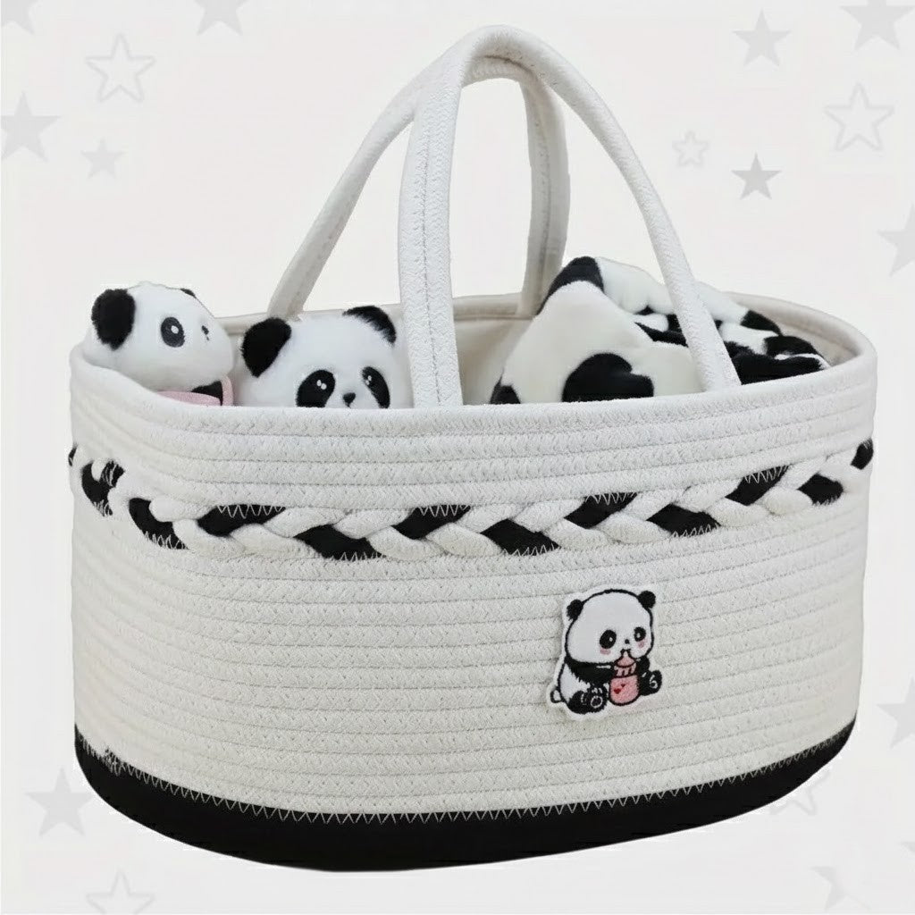 Mjuk Förvaringskorg i Bomull