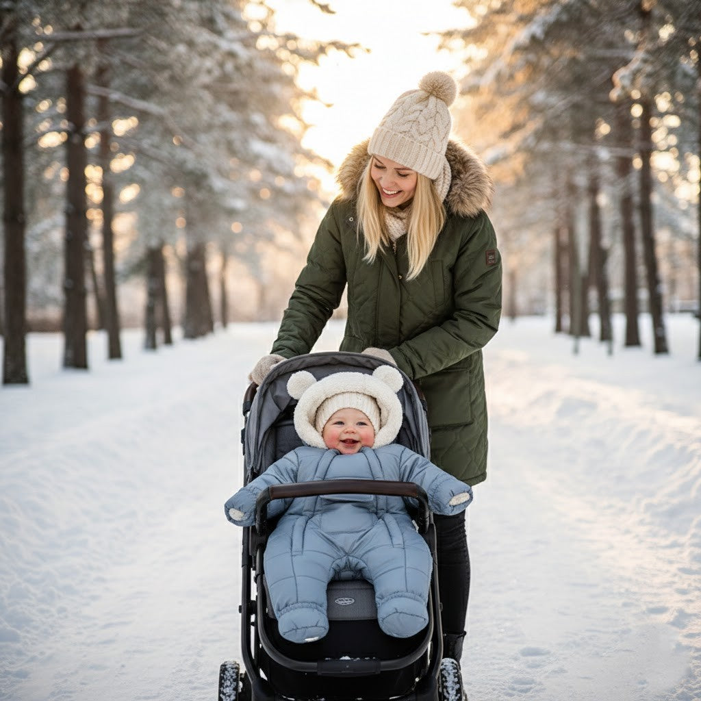 Varm Babyoverall med Huva