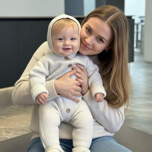 Mjuk Stickad Babytröja