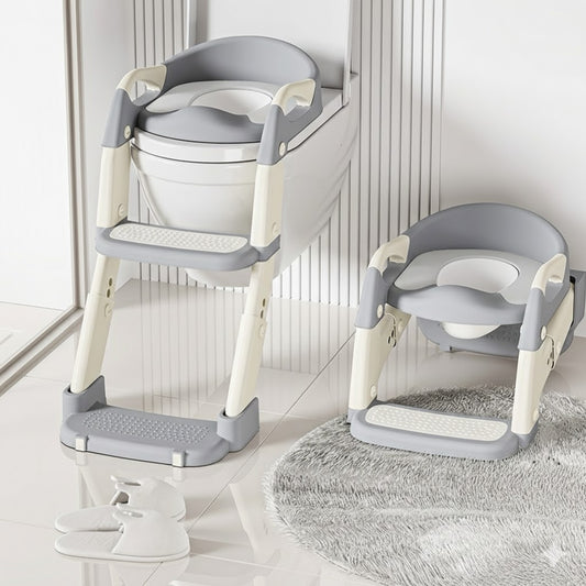 Toalettsits med stege för barn