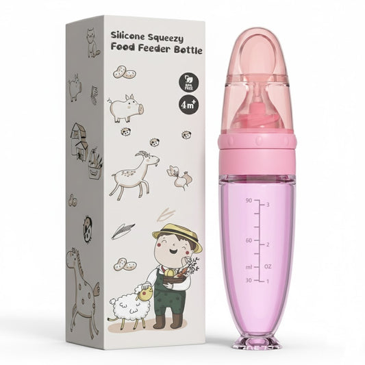 Smidig matningsflaska i silikon