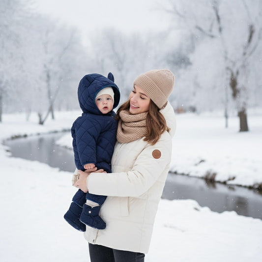 Mjuk babyoverall med huva