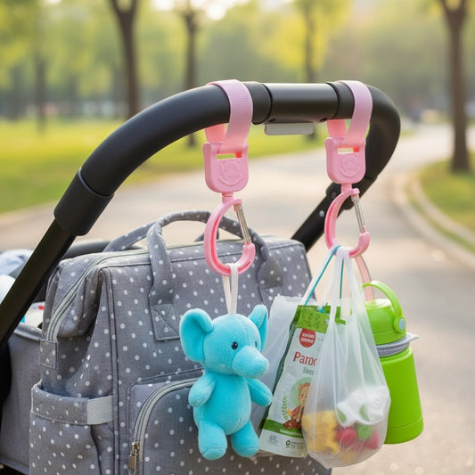 2 st Praktiska Barnvagnskrokar