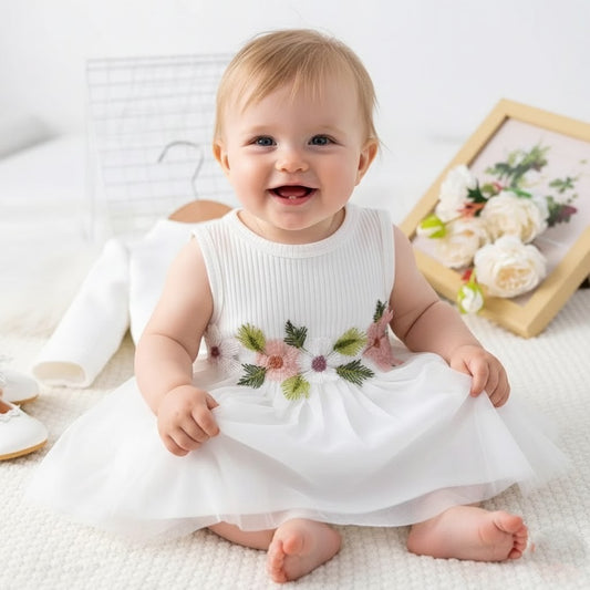 Elegant tjejklänning med jacka