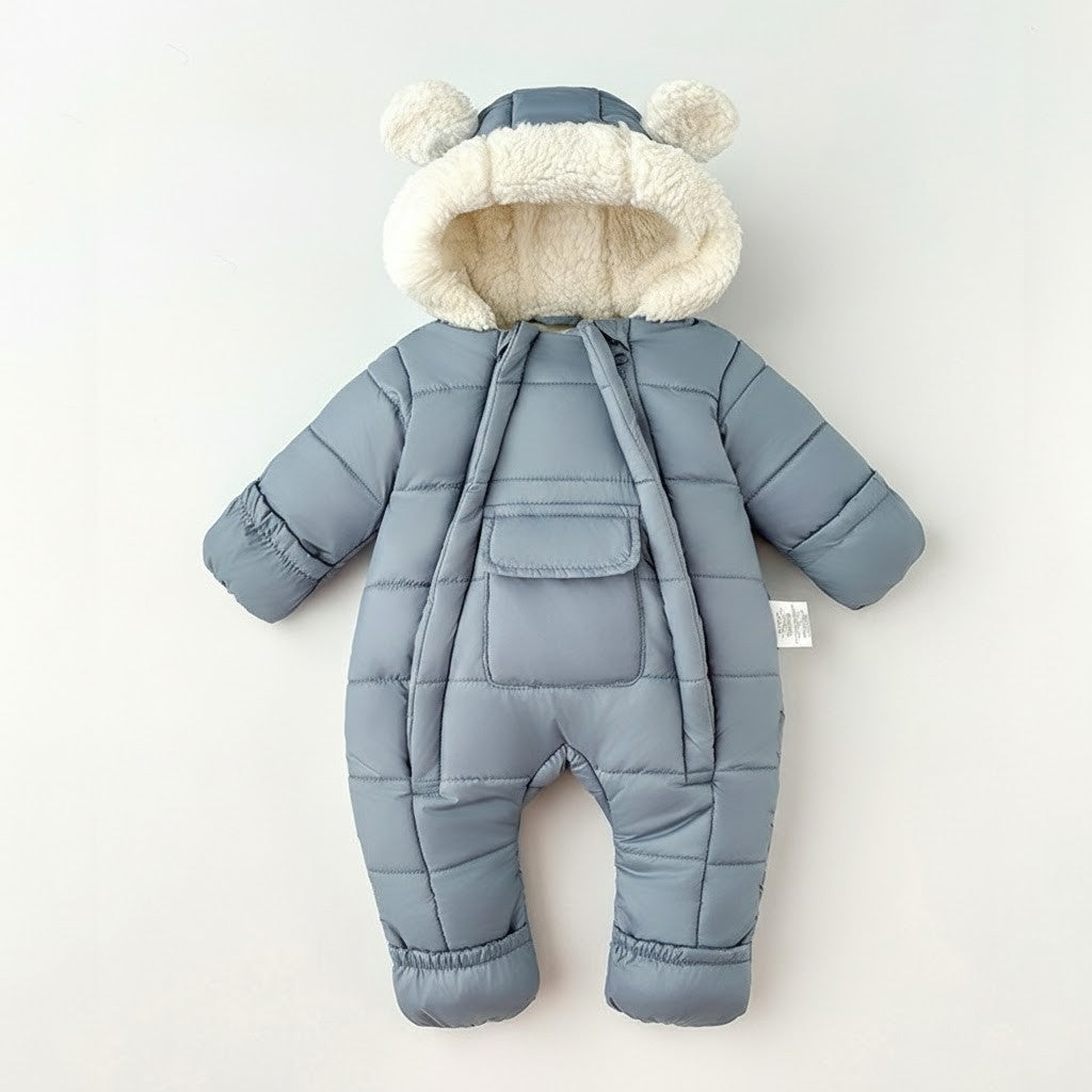 Varm Babyoverall med Huva