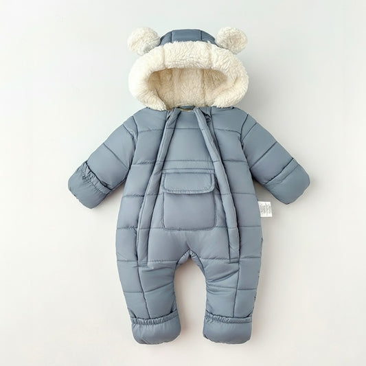 Varm Babyoverall med Huva
