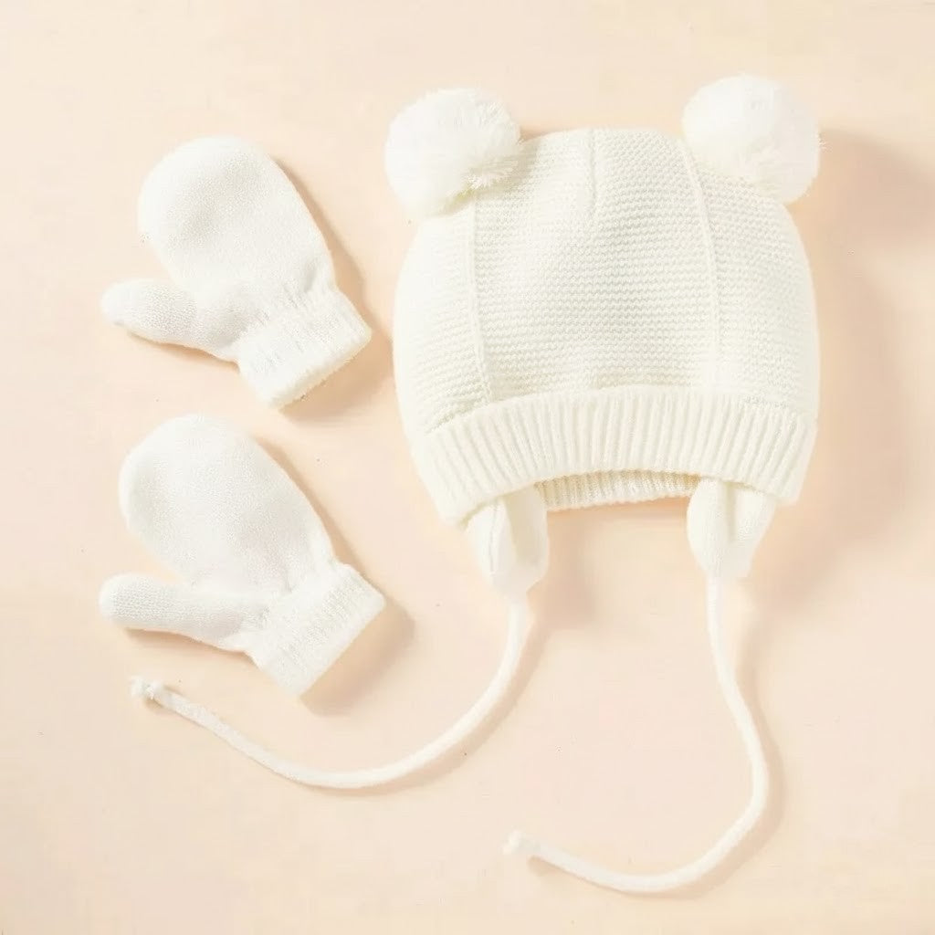 Mjuk Mössa & Vantar för Bebis
