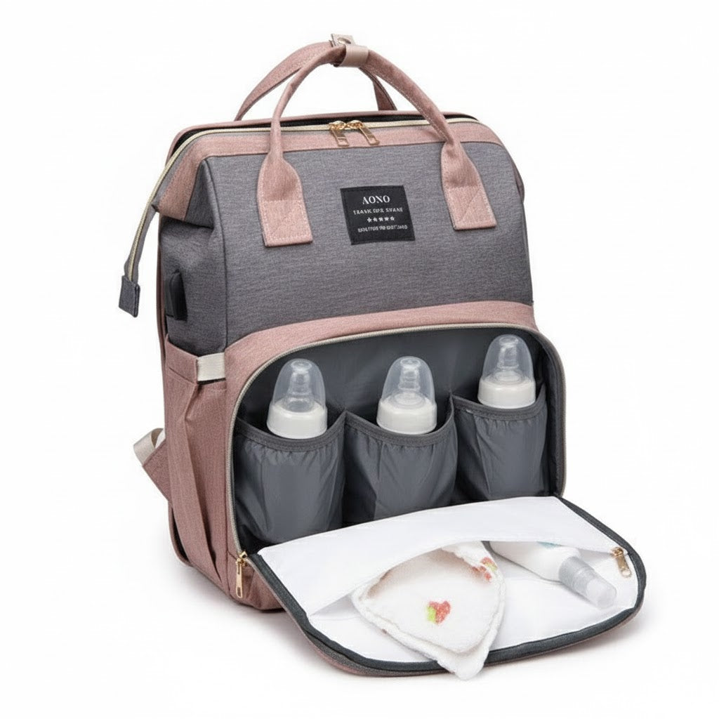 Multifunktionell blöjaväskan Ryggsäck för bebis