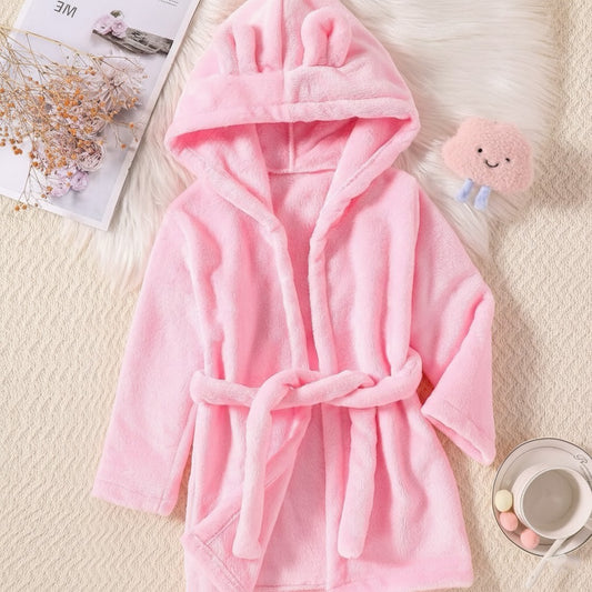 Barnbadrock i Fluffig Fleece