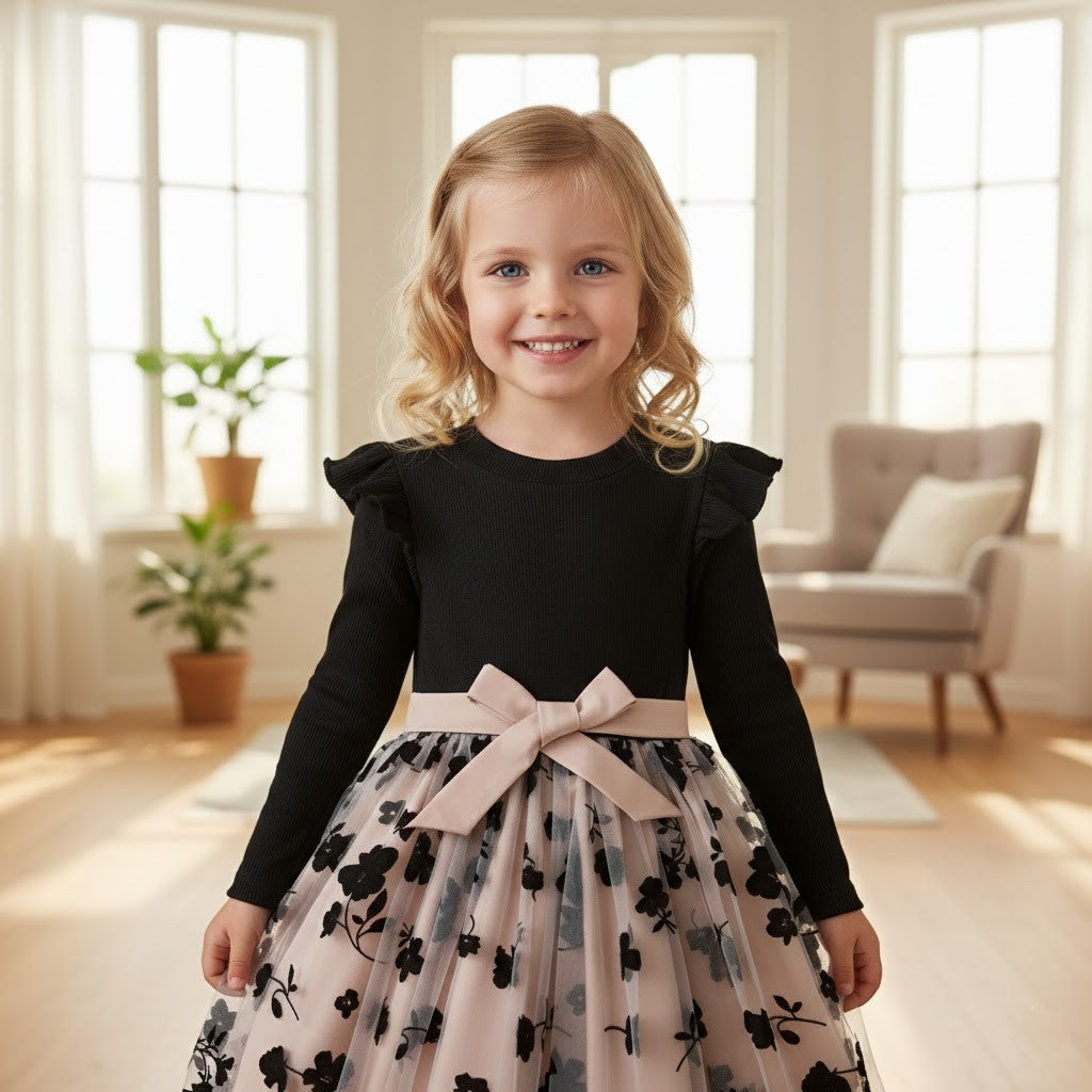 Festklänning med Rosett