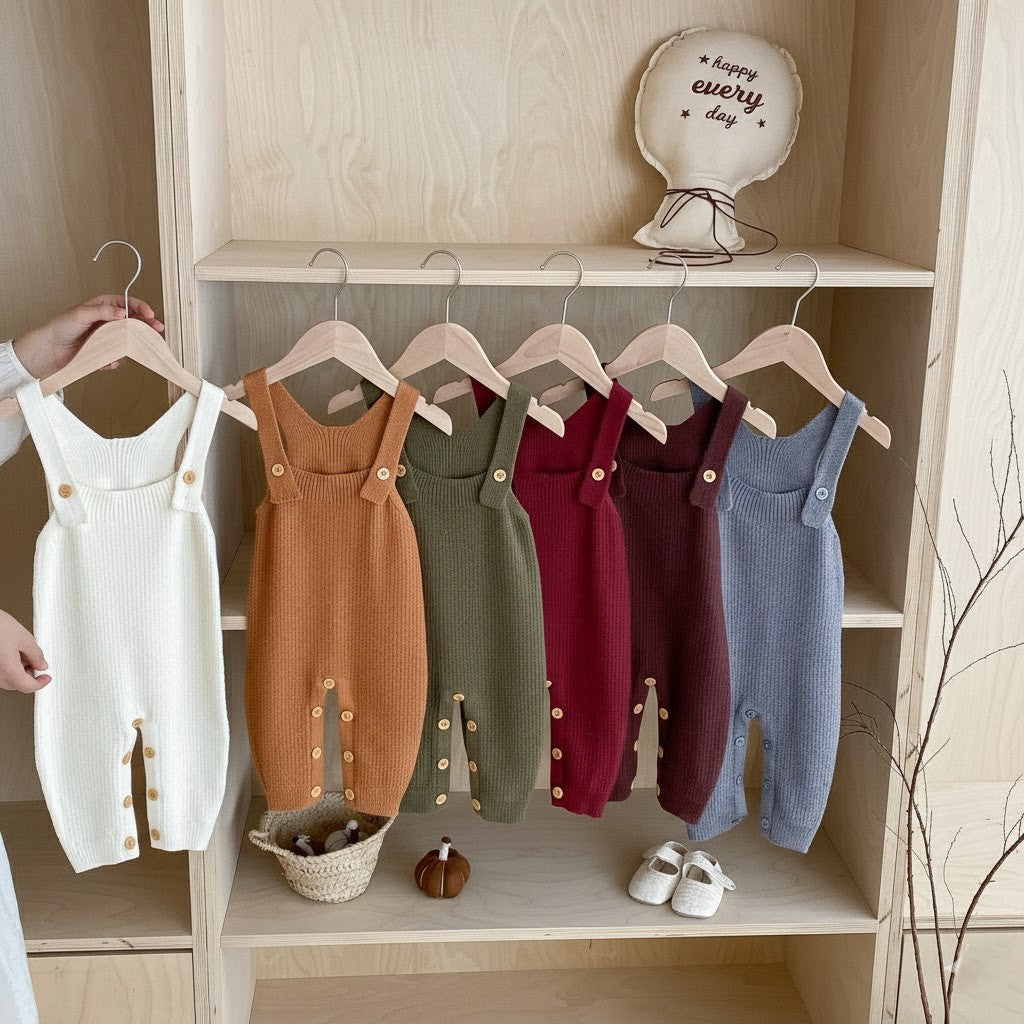 Mjuka Baby Overalls för Vardag