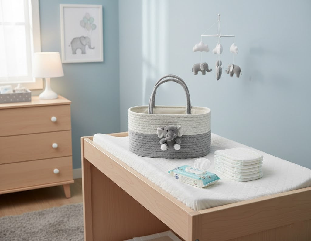 Mjuk Förvaringskorg i Bomull