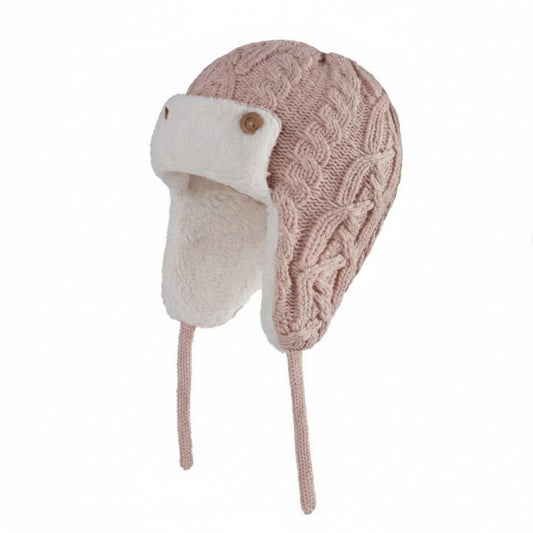 Stickad Babymössa med innerfoder